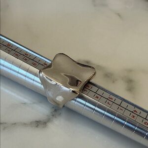 RLM studios Sterling silver modernist square ring, size 7